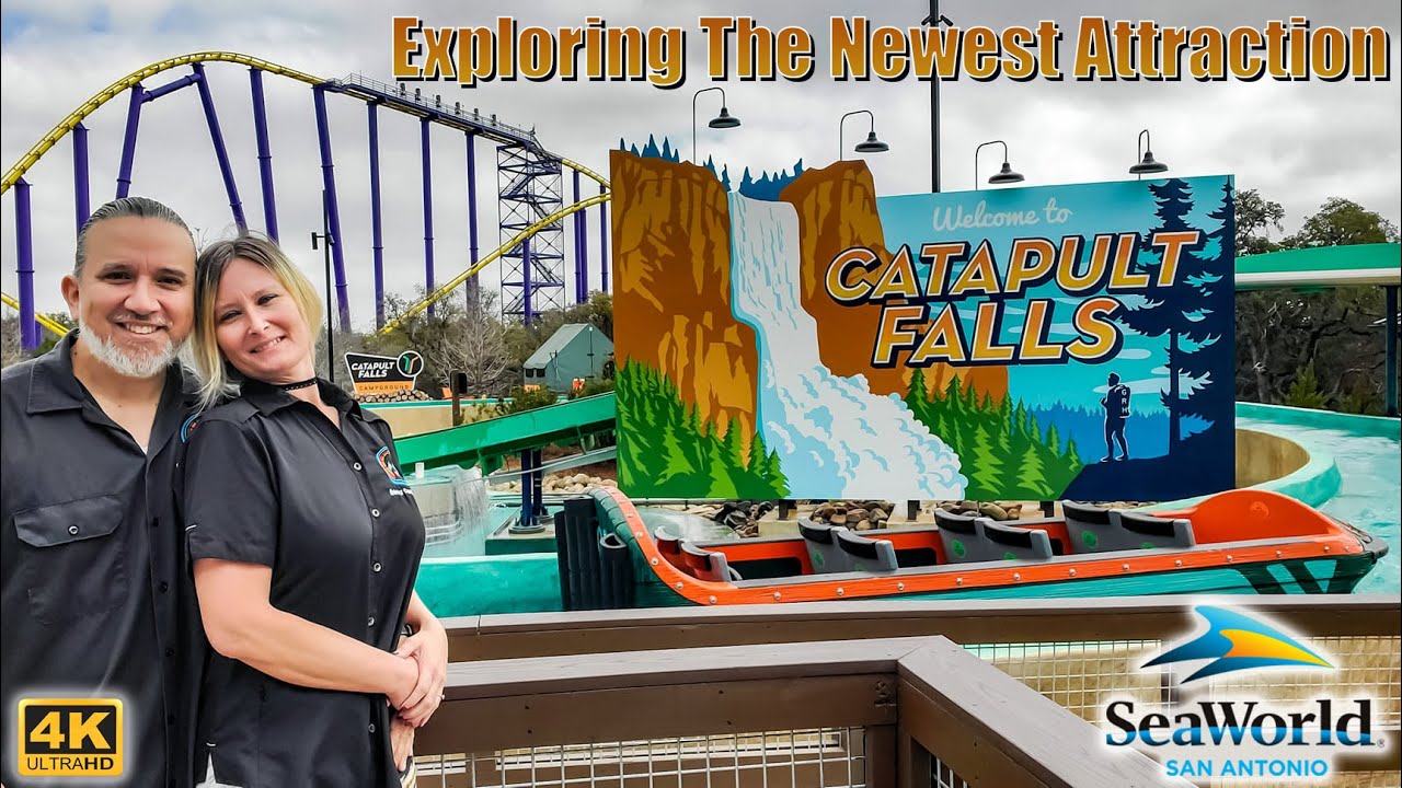 Catapult Falls Media Day Vlog @ SeaWorld San Antonio | Reviews & Walk-throughs | 2-21-24
