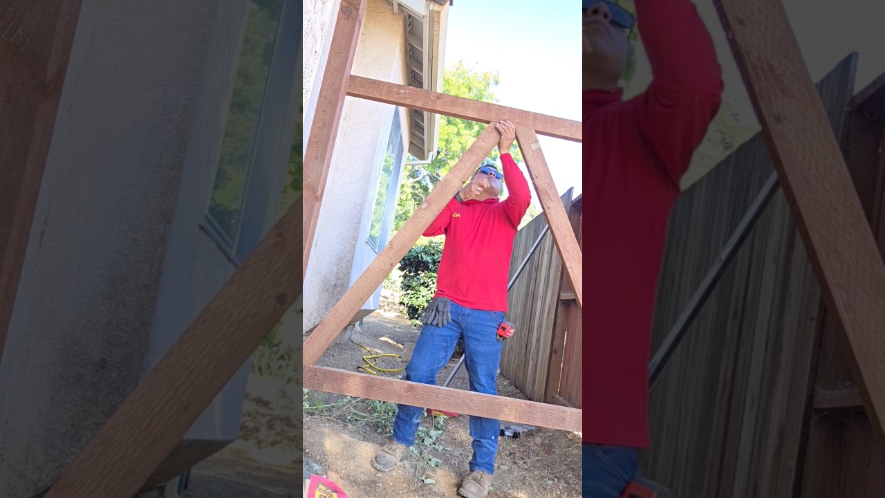 COMO HACER UN PORTON DE 2 PUERTAS ,  #parati #gate #fencing