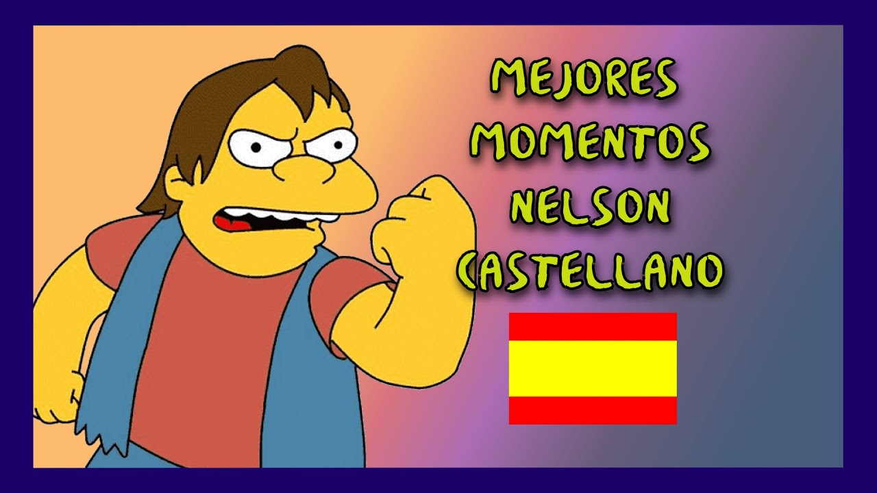 MEJORES MOMENTOS DE NELSON MUNTZ | CASTELLANO (LOS SIMPSON)