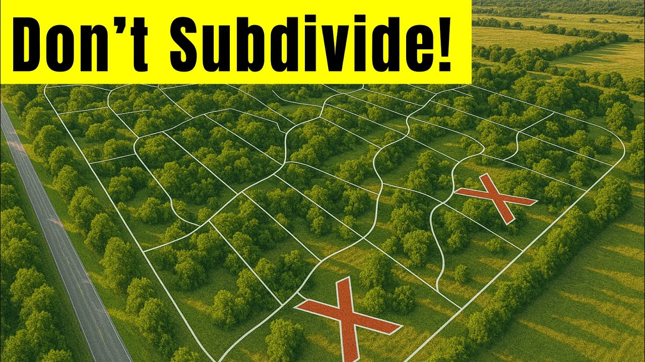 COSTLY Mistakes to Avoid When Subdividing Land