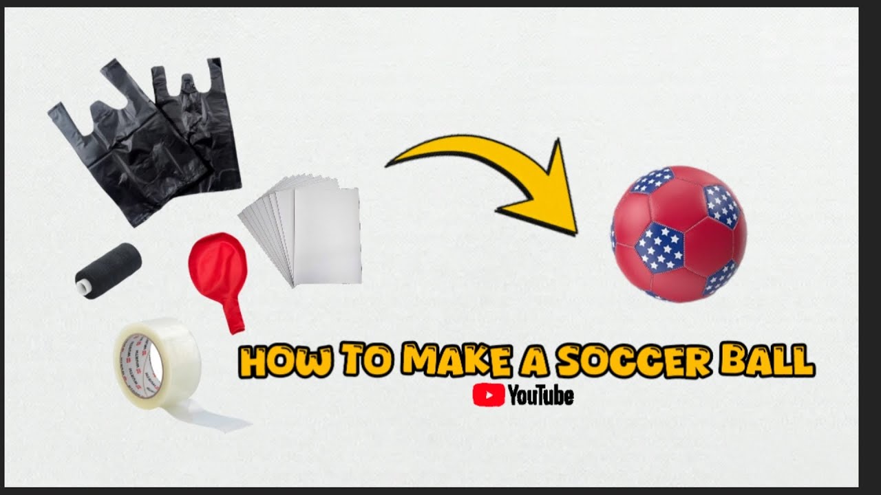Complete tutorial on how to make a soccer ball at minimal cost ⚽✅