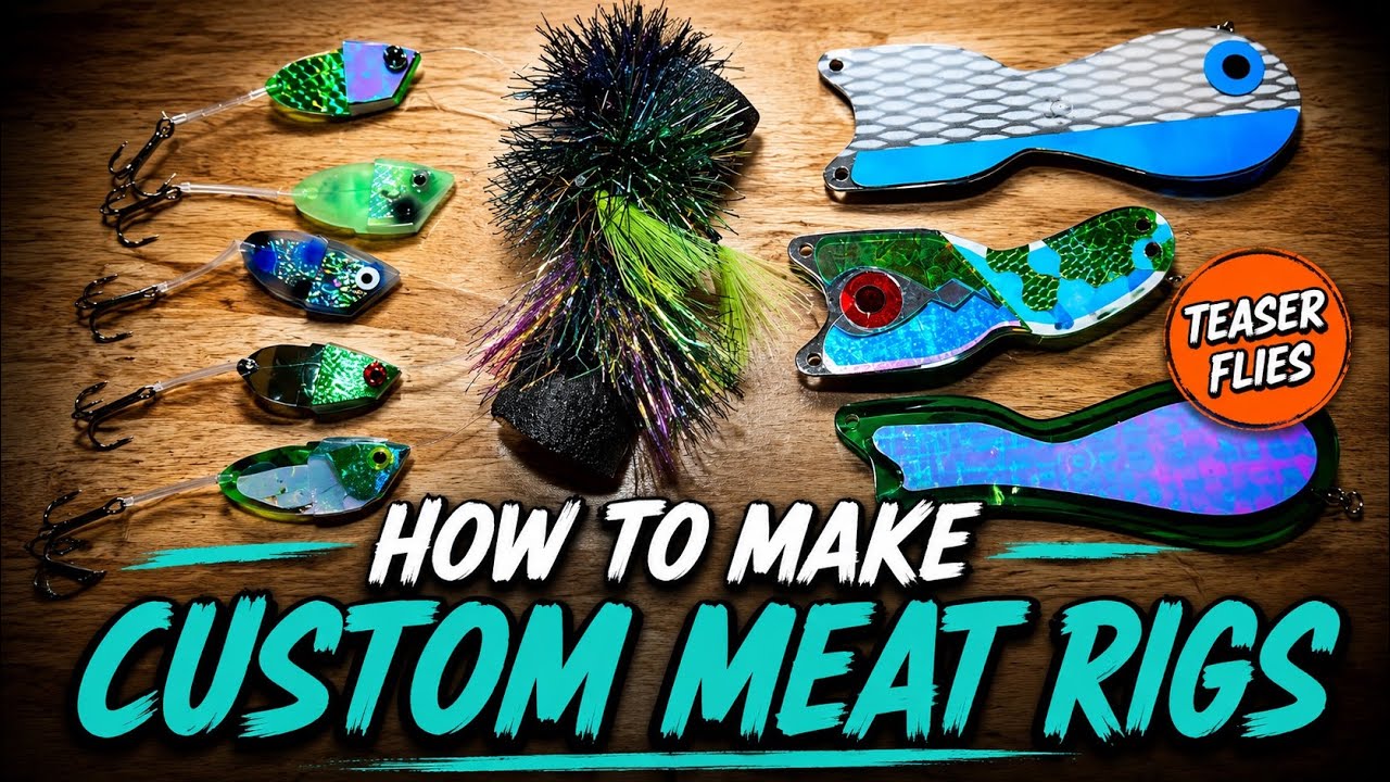 HOW TO MAKE CUSTOM MEAT RIGS FOR LAKE MICHIGAN (King Salmon Trolling Rigs)
