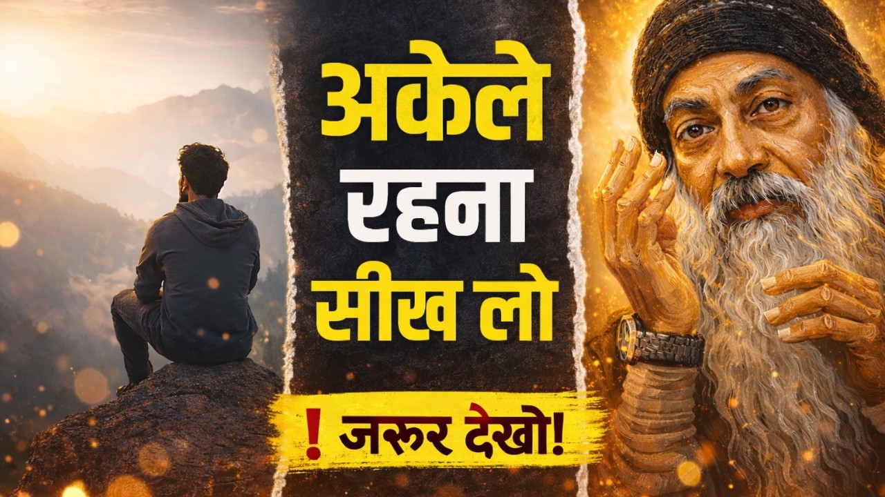 अकेले रहना सीख लो — जीवन आसान हो जाएगा | Osho Hindi Speech | Man Jagao
