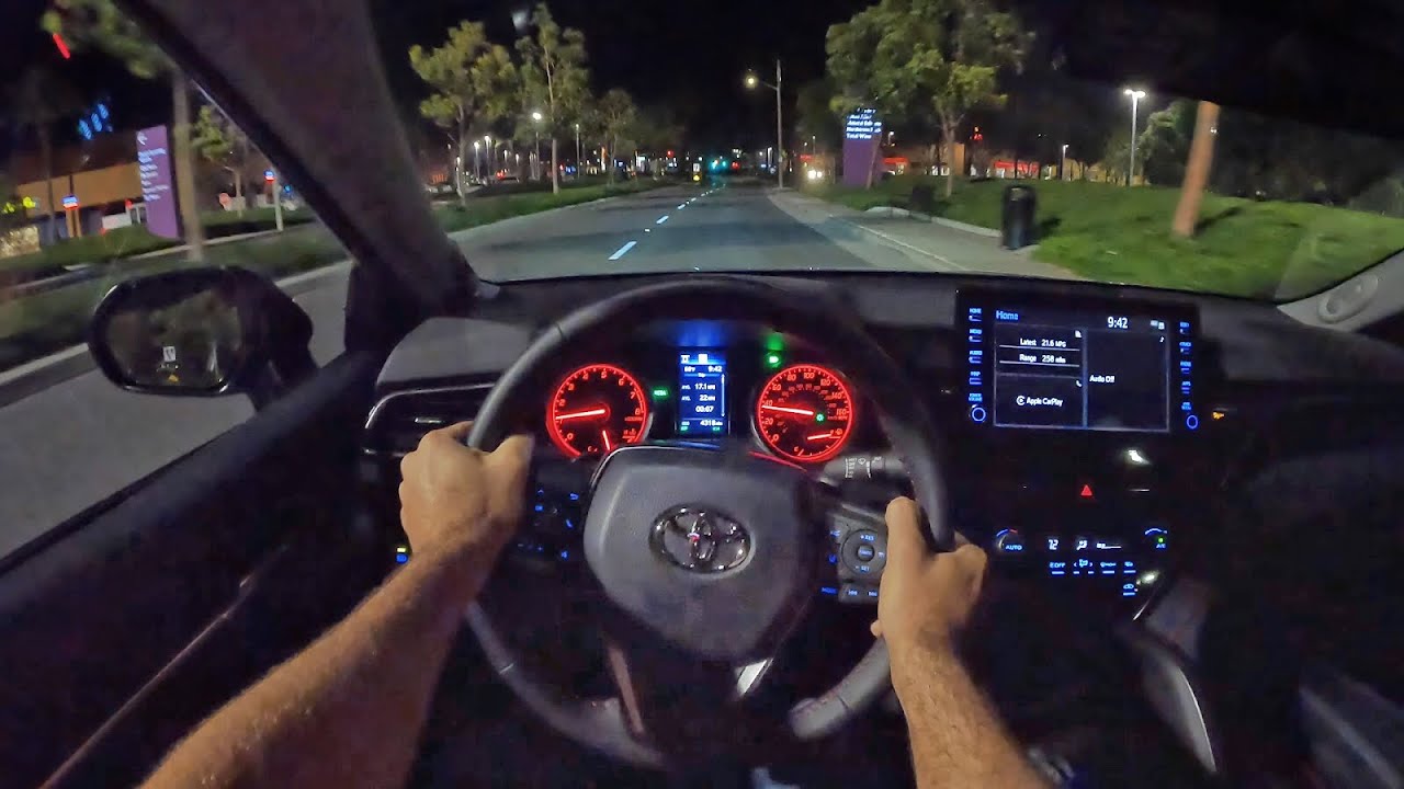 2022 Toyota Camry TRD POV Night Drive (3D Audio)(ASMR)