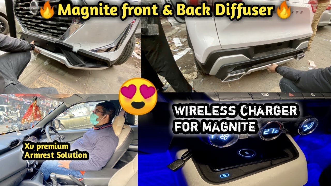 2022 Magnite Xe Modified🔥 Magnite diffuser🔥 Wireless charger for Magnite Xe🔥 Magnite Modified💥