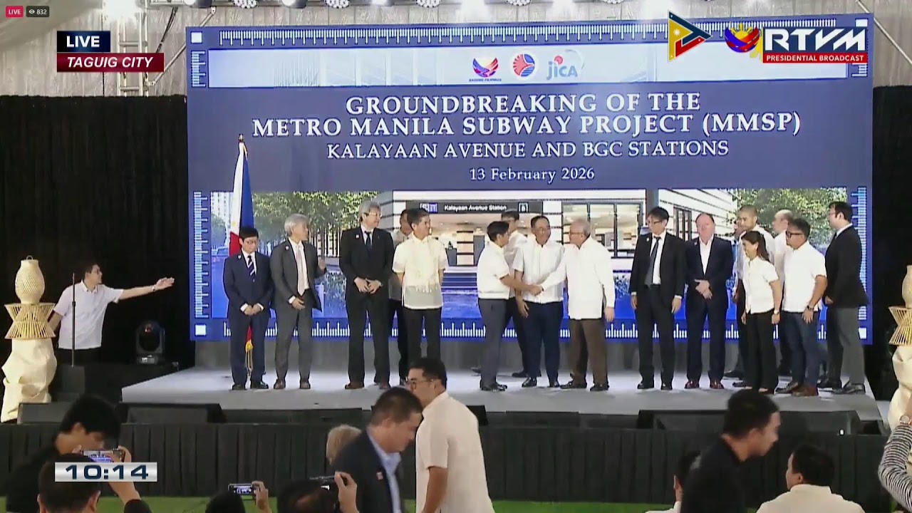 PBBM leads the groundbreaking of the Metro Manila Subway Project - Kalayaan Ave & BGC Stations