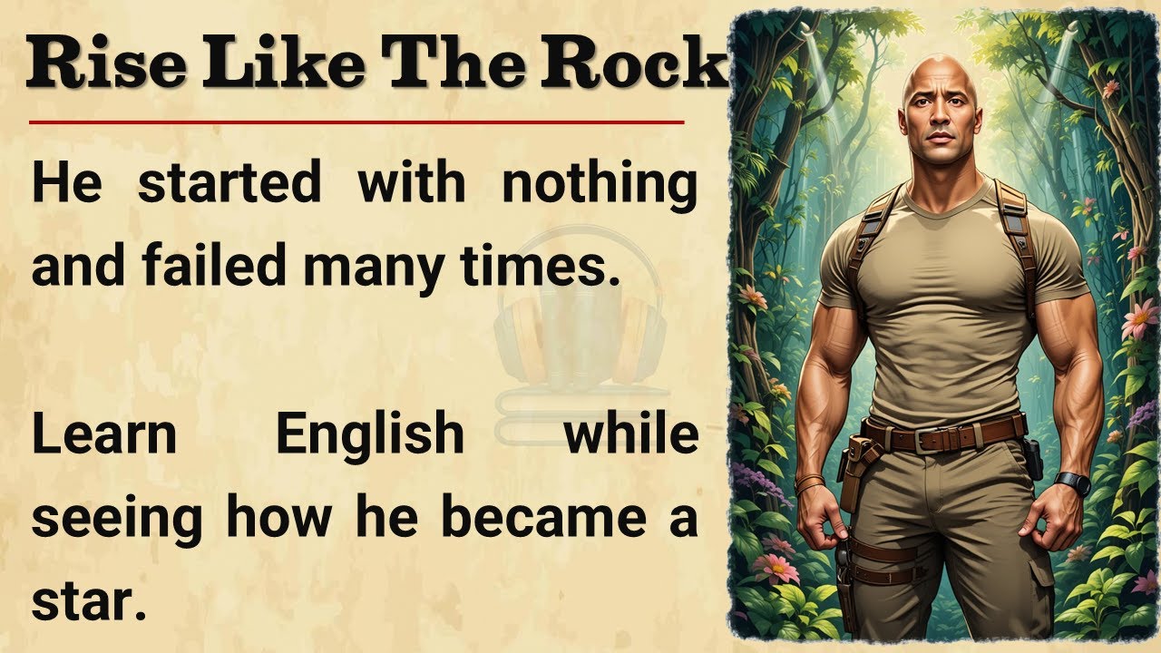 How Dwayne Johnson Became a Superstar! || Graded Reader || Listening Practice 🔥