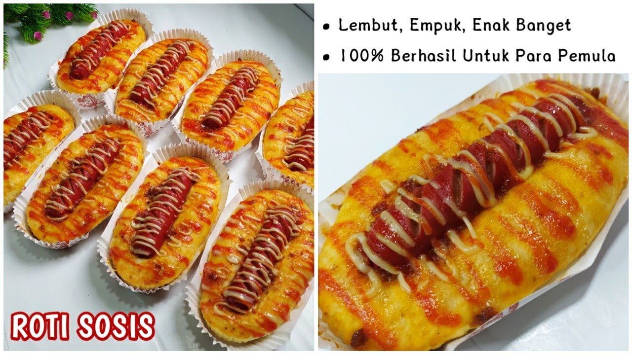 RESEP ROTI SOSIS PALING SIMPEL || Super Lembut,Empuk & Enak Banget_Cocok Untuk Pemula_100% Berhasil👌