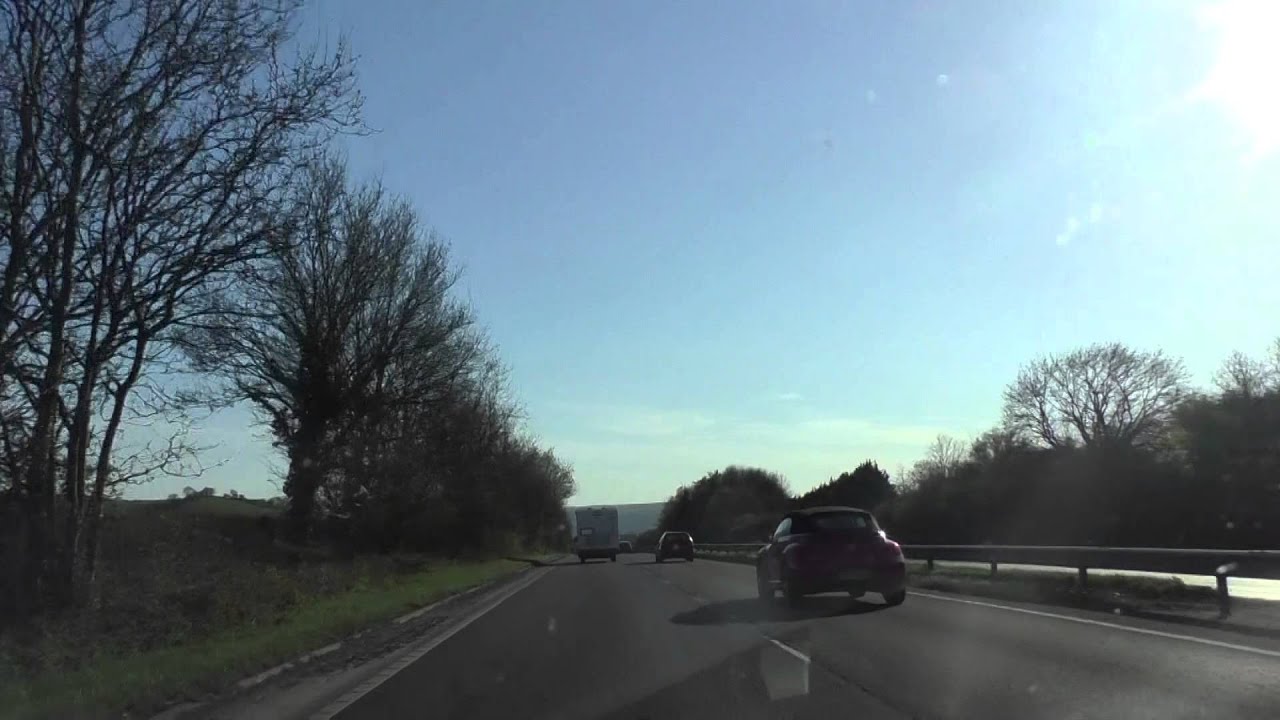 Driving On The A38 From M5 Motorway Junction 31, Exeter To Plymouth, Devon, England 18th April 2015
