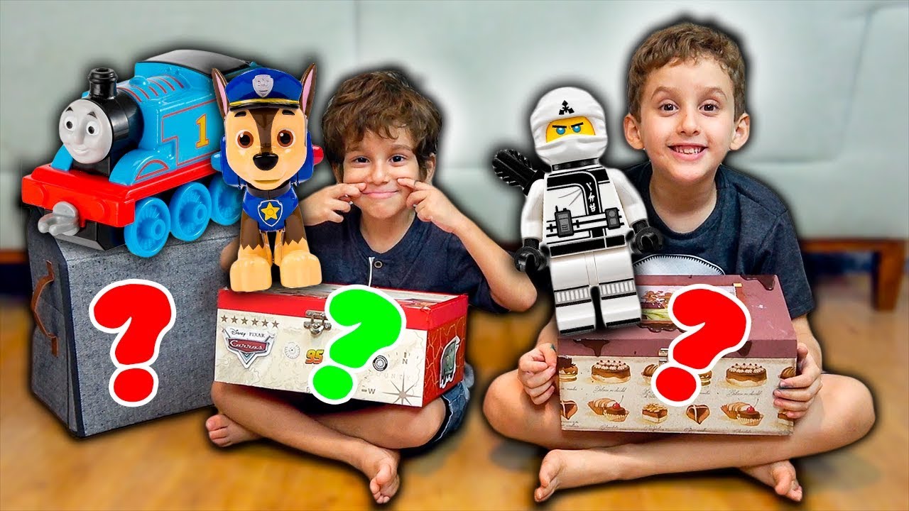 BRINQUEDOS FAVORITOS do Paulinho e Toquinho - Brinquedos da Patrulha Canina, Carros, Lego