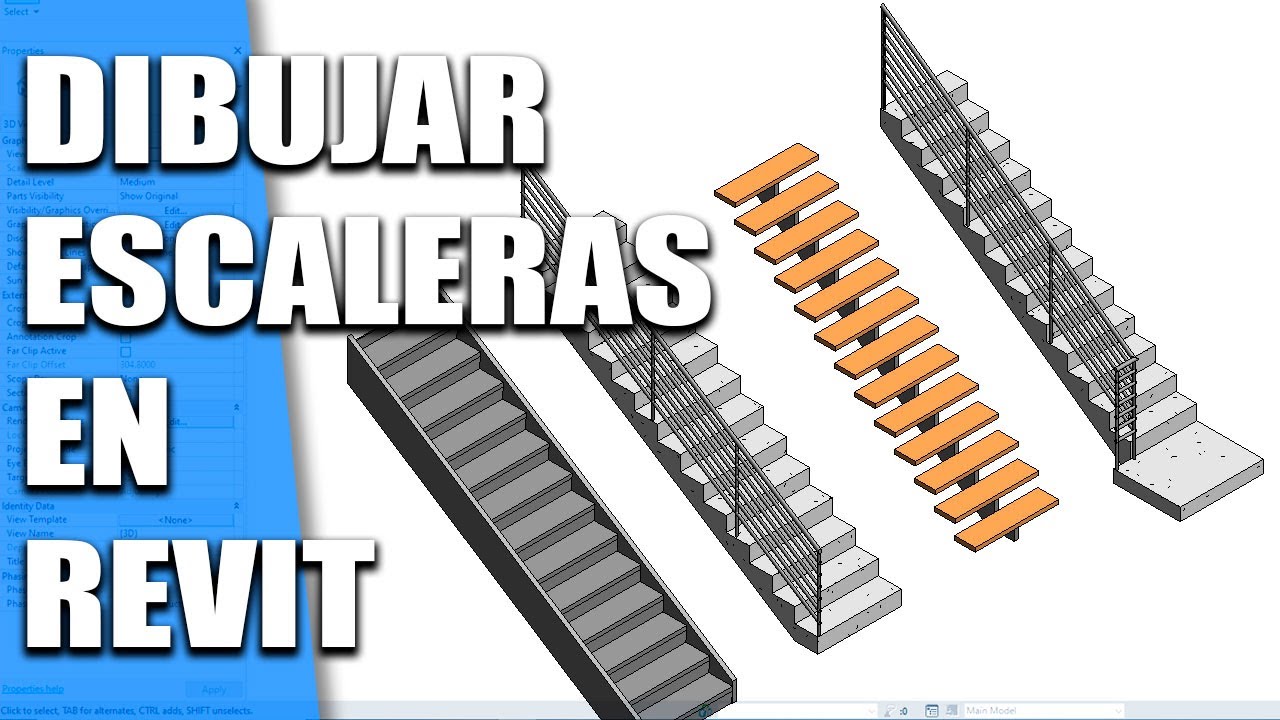 Como crear y dibujar Escaleras en REVIT