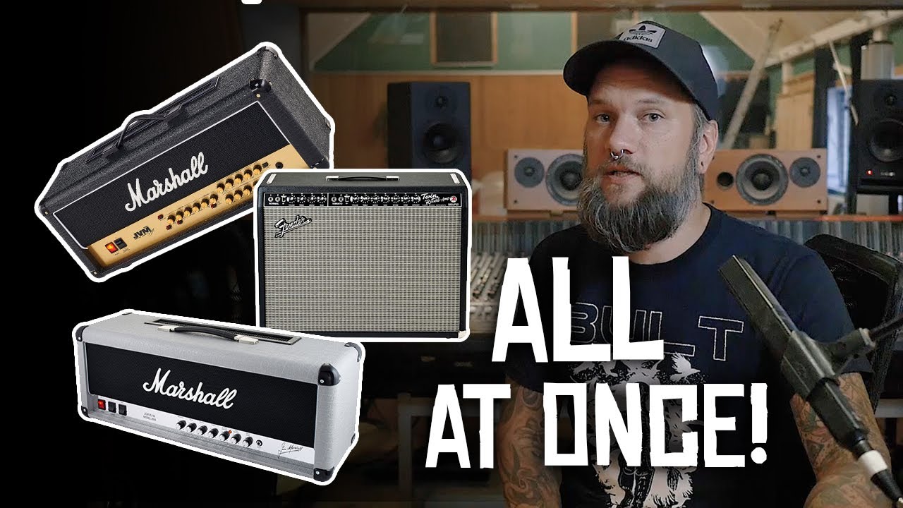 Recording three amps at the same time!