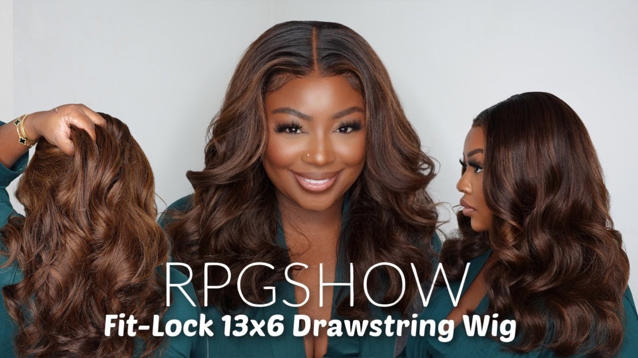 NEW Fit-Lock 13X6 Drawstring Wig| Pony-Friendly & 360&deg; Hand-Tied | RPGSHOW