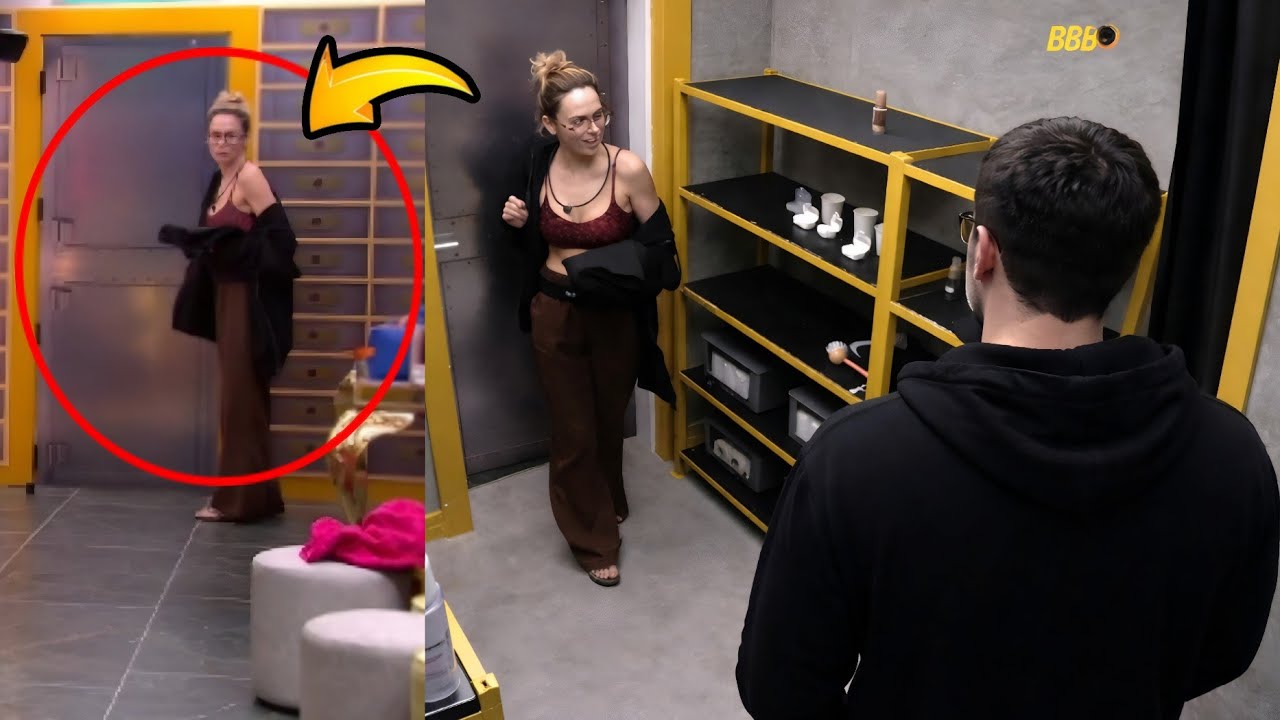 BBB 26: ARMA&Ccedil;&Atilde;O NO BBB? ERRO DE C&Acirc;MERA FLAGRA ANA PAULA RECEBENDO INFORMA&Ccedil;&Atilde;O ENVOLVENDO O BIG FONE