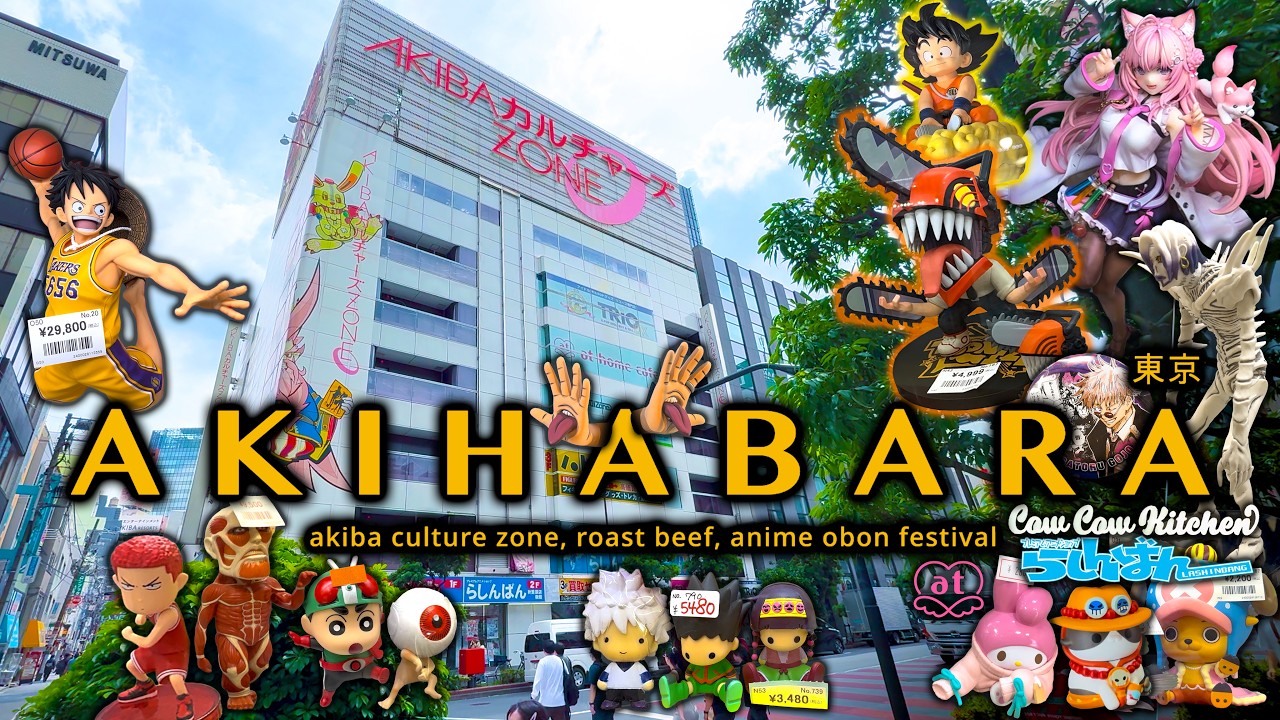 Shopping in Akihabara Tokyo 4: Anime Figurine Heaven, Otaku Merch, Wagyu Roast Beef | Japan Vlog