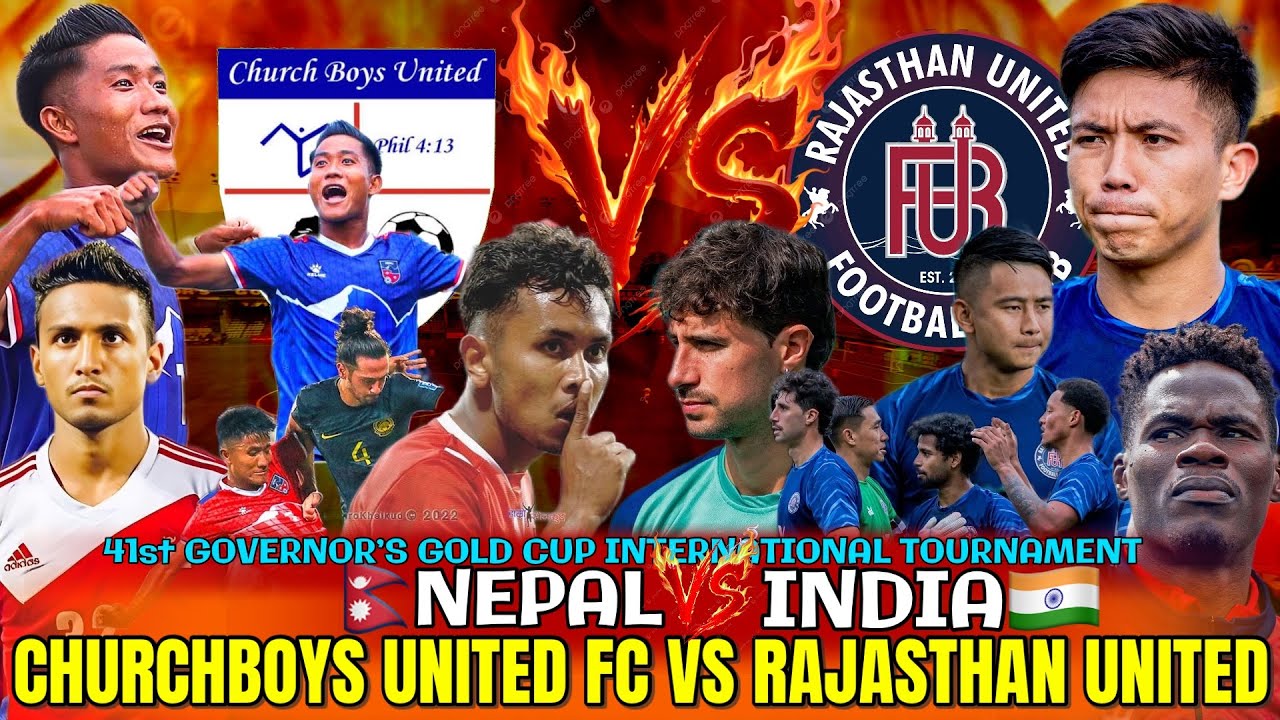 🔥😱 Churchboys United 🇳🇵Vs 🇮🇳 Rajasthan United FC | @alanthapa10 Mejo🔥 againsts Nepal best Team 🔥 