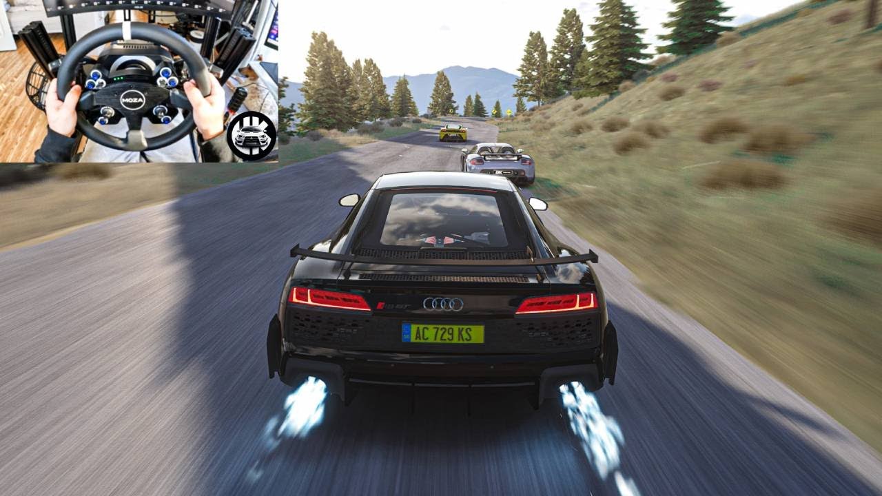 MOST Realistic Audi R8 Sound Mod Vs Carrera GT Vs F430 - Assetto Corsa