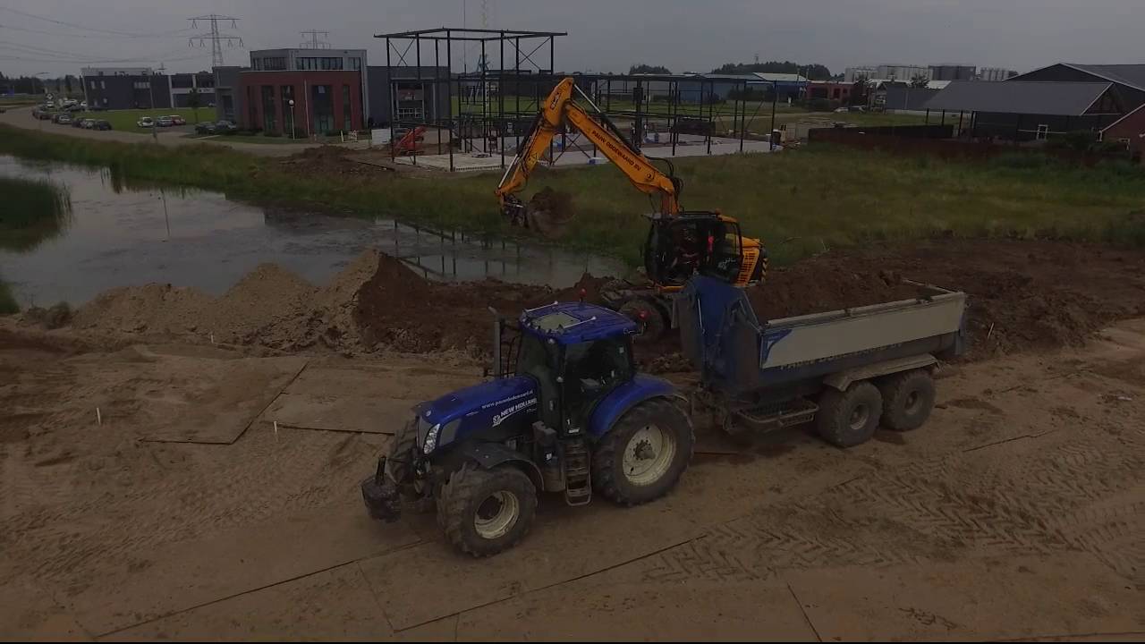 Pauw Dodewaard werkt aan de nieuwe rondweg van Dodewaard