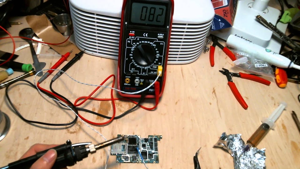 CyberDoc Digital multimeter With Sound and Temperature probe K type for SMD Repair rework