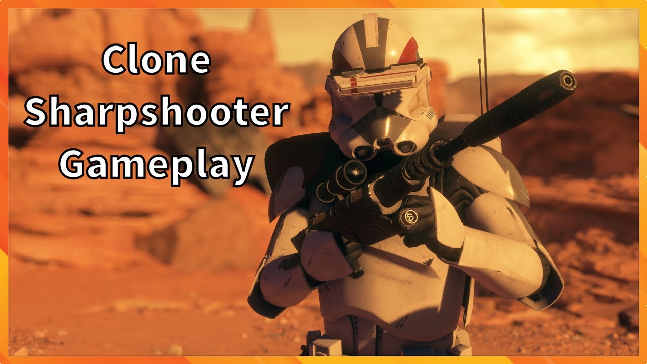 Clone Sharpshooter Gameplay Star Wars Battlefront 2