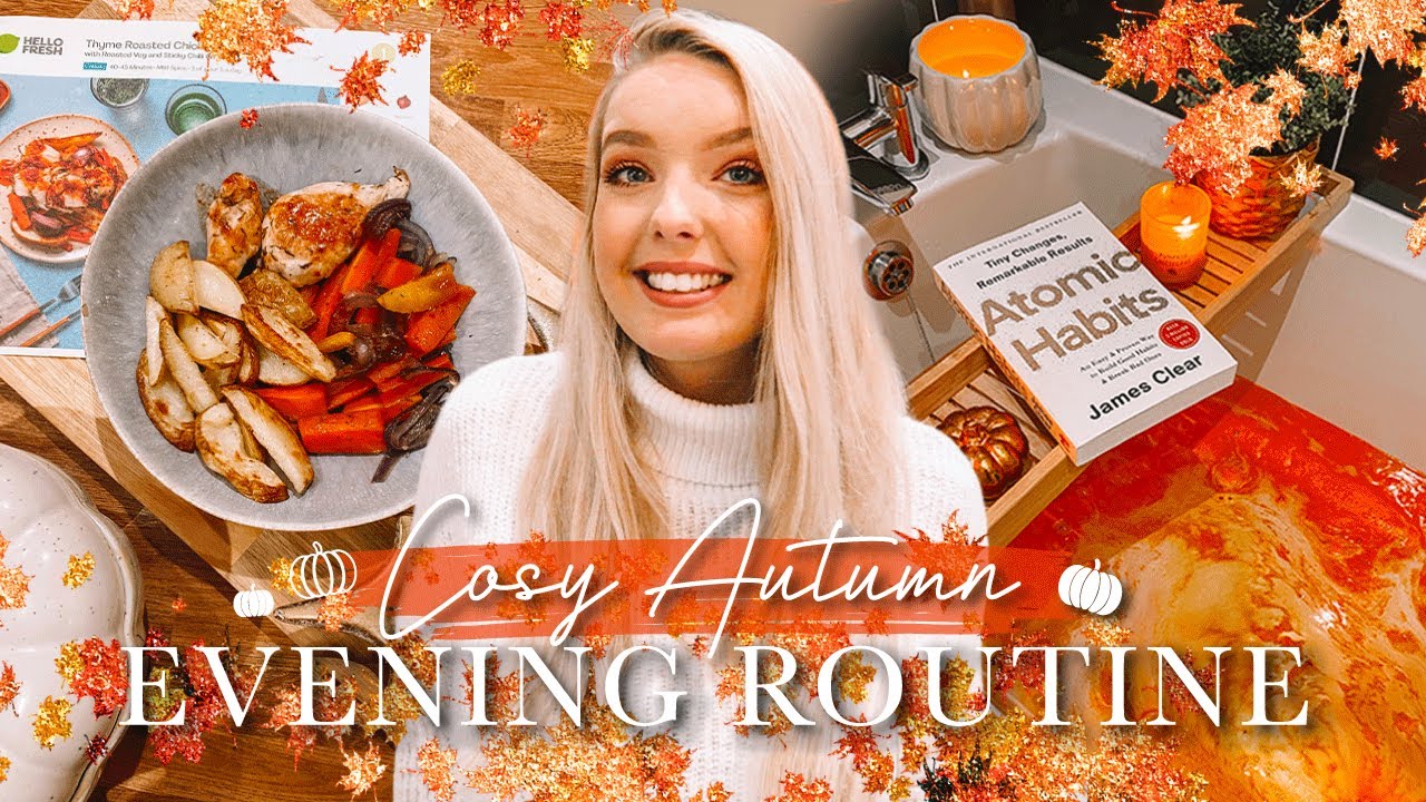 COSY AUTUMN EVENING ROUTINE 2022 | AUTUMN NIGHT ROUTINE | Relaxing and Aesthetic Evening Routine