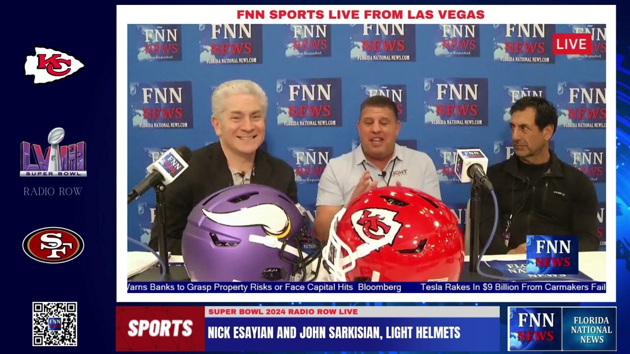 Super Bowl 2024 Radio Row: Nick Esayian and John Sarkisian on Light Helmets