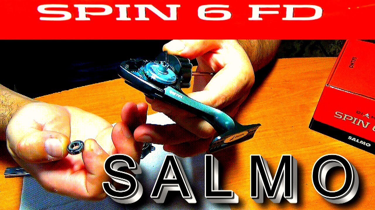Рыболовная катушка SALMO  diamond SPIN 6FD обзор с разборкой.
