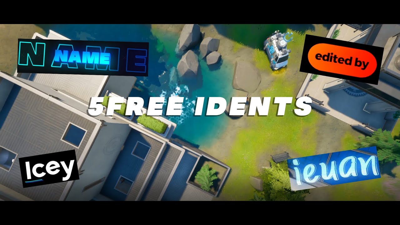 Top 5 Best *FREE* Idents For Fortnite Highlights (templates in description)