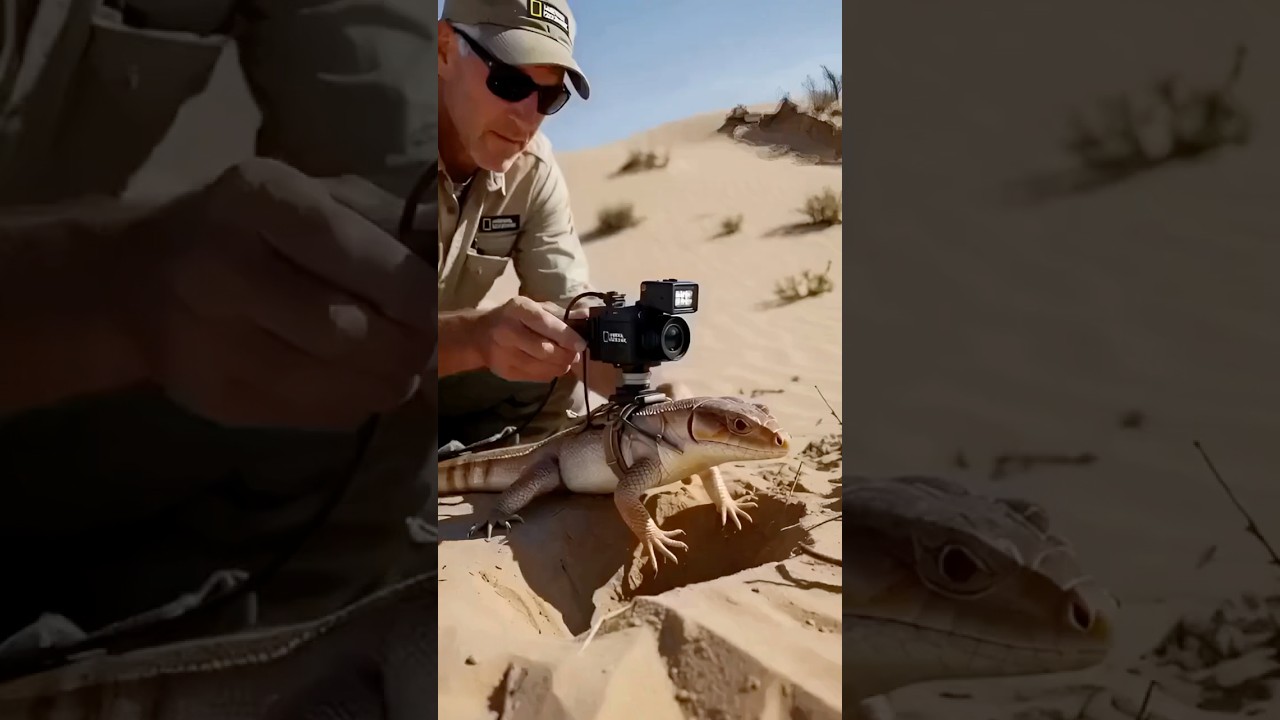 Lizard POV Hunting in the Jungle 🦎 Real Micro Camera Footage #shorts