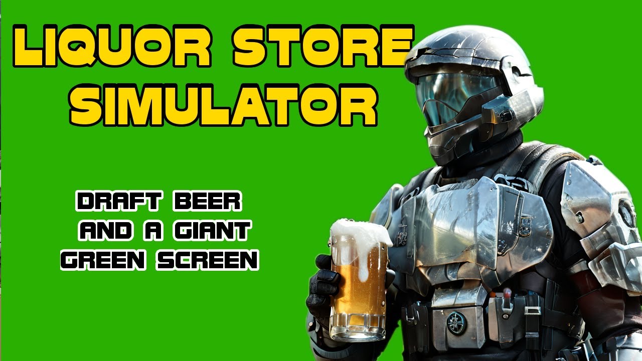 Liquor Store Simulator - I turned my store into a giant green screen
