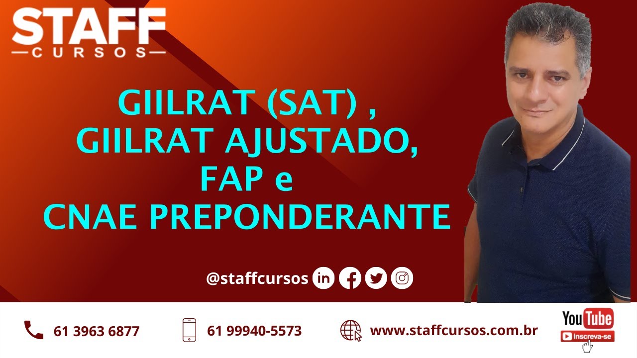 GIILRAT (GILRAT) | GILRAT AGENTES NOCIVOS | FAP | CNAE PREPONDERANTE| RAT AJUSTADO #staffcursos