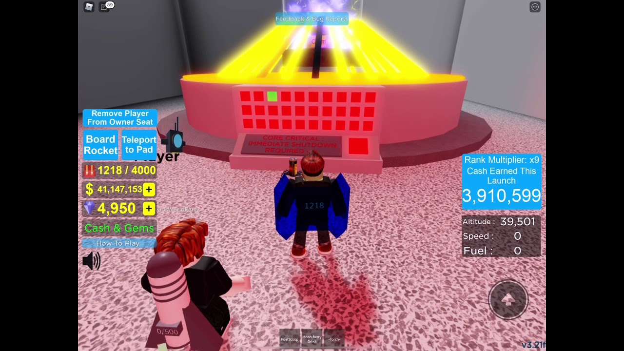 Roblox - 3-2-1 Blast Off Simulator - collect all chest from every planet