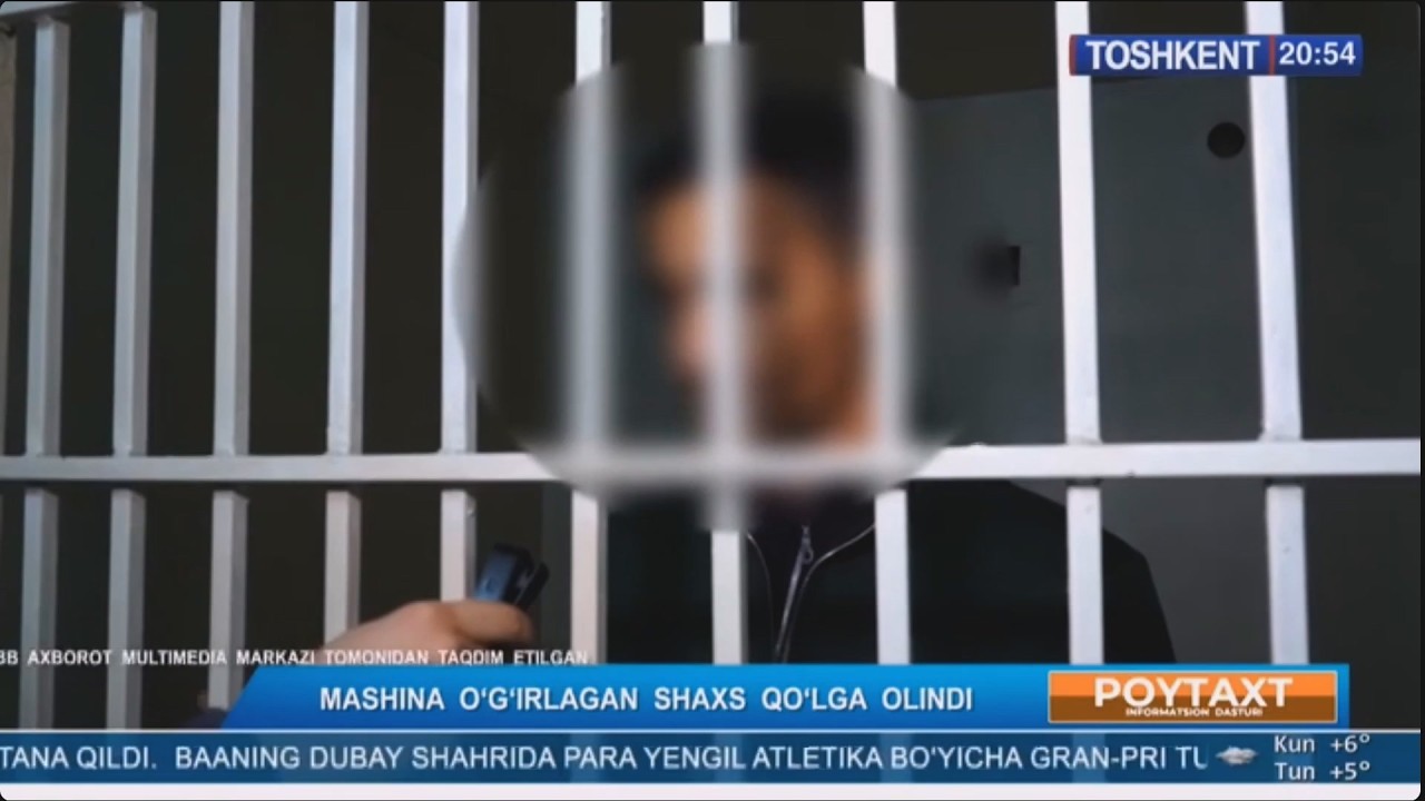 Mashina o'g'irlagan shaxs qo'lga olindi (Toshkent)