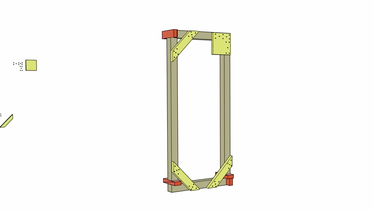 06. OKENNÍ/DVEŘNÍ – PODPĚRA, postup instalace sestavy