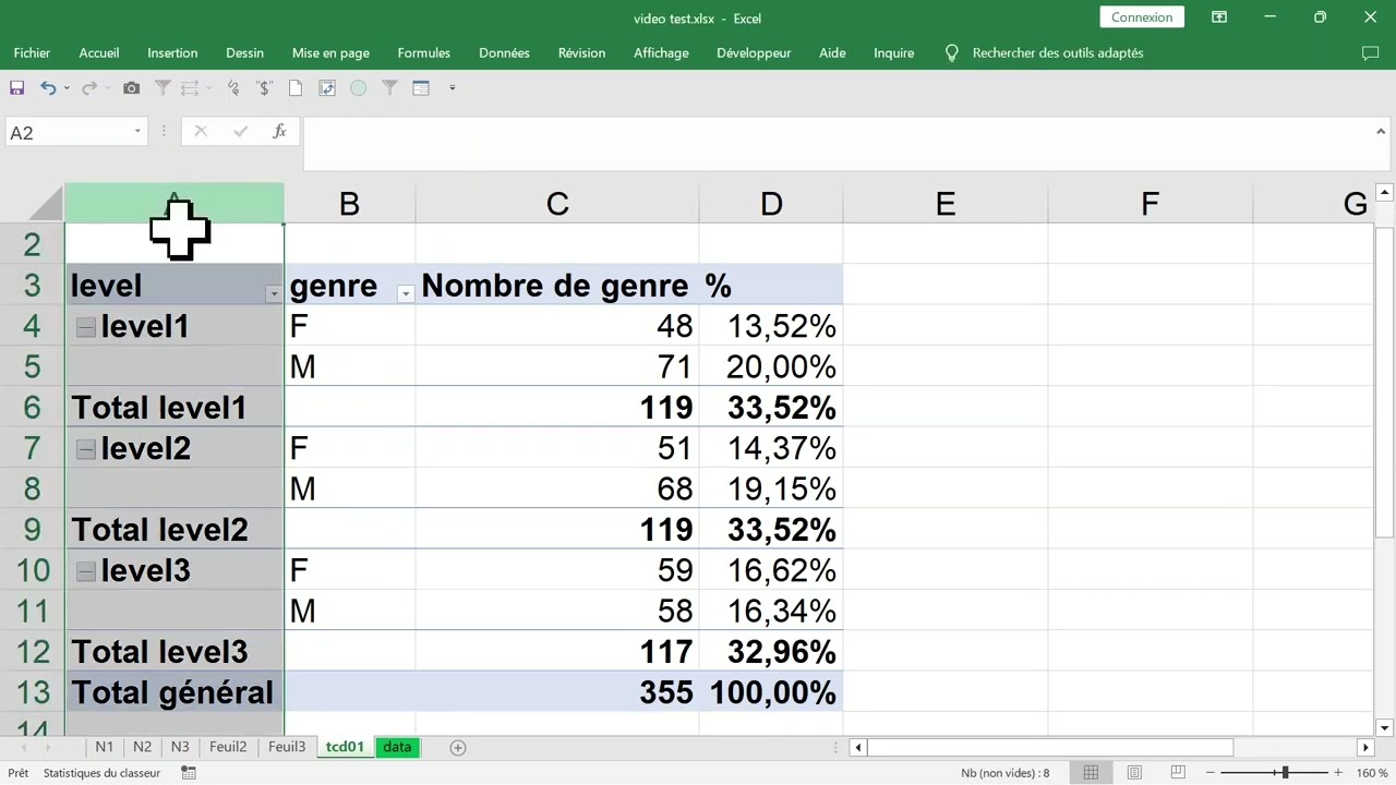 ANALYSER DES DONNEES avec des tableaux croisés dynamiques d'EXCEL