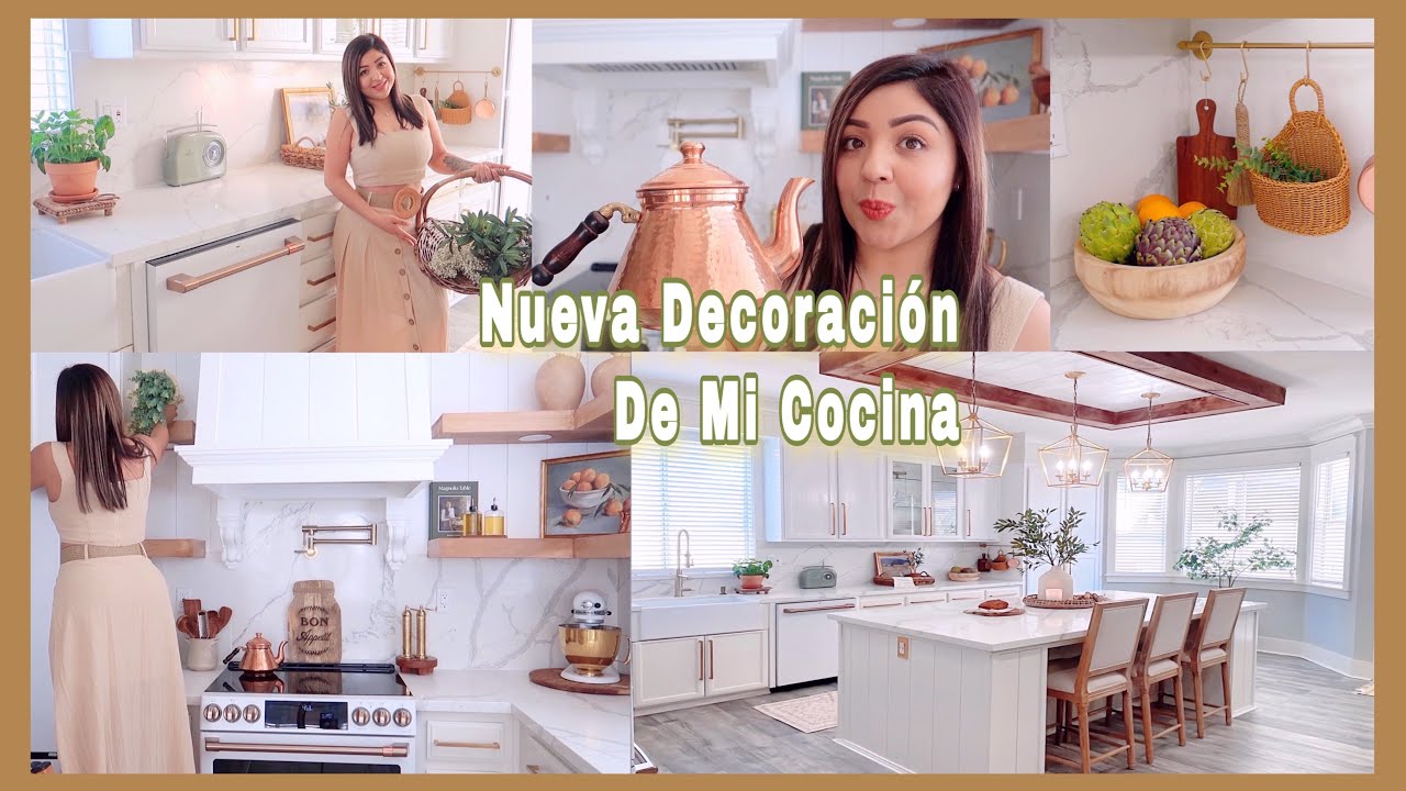 Nueva Decoración De Mi Cocina Fresca Y Orgánica🪴Nuevas Repisas ☀️Verano 2023