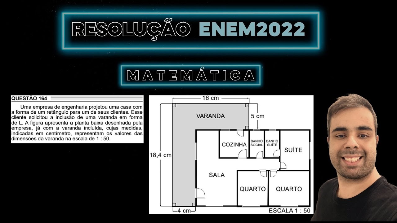 ENEM 2022 Uma empresa de engenharia projetou uma casa com a forma de um retângulo para um de seus