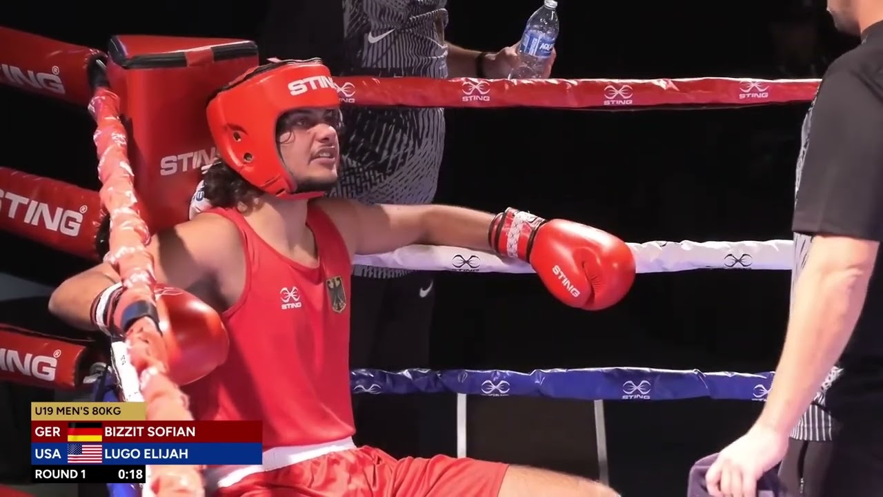Elijah Lugo (USA) vs. Sofian Bizzit (GER) World Boxing U19 Championships 2024 SF's (80kg)