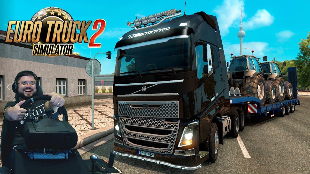 Сончик и Foton64rus дико орут со смеху на дороге дураков в Euro Truck Simulator 2