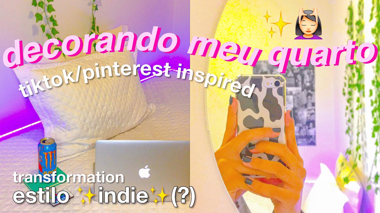 ✨🧚🏼‍♀️decorando meu quarto - estilo indie/aesthetic *tiktok/pinterest inspired* | Dudah Rocha