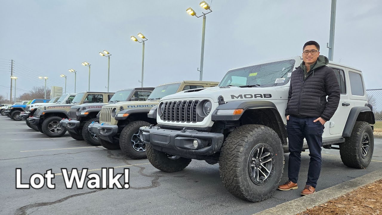 Прогулка по парковке Jeep Wrangler (17 января 2026 г.)