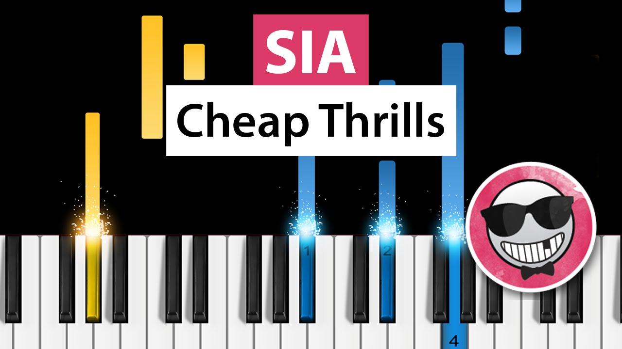 Sia - Cheap Thrills - Piano Tutorial - How to Play