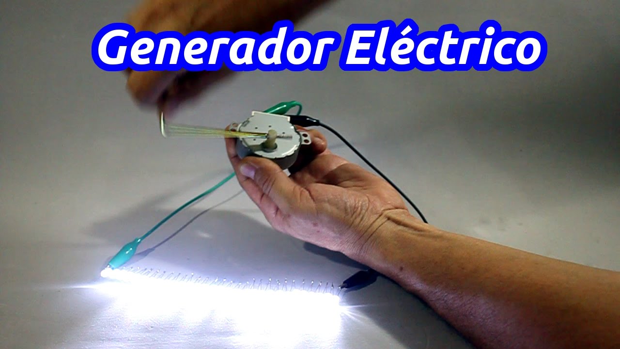 Micro Generador Eléctrico con Motor de Horno de Microondas