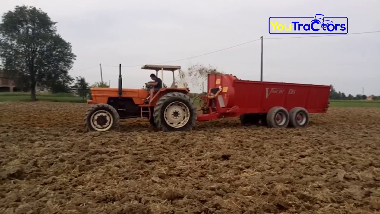 Fiat 1300s DT with Vaschieri L-160P manure spreader