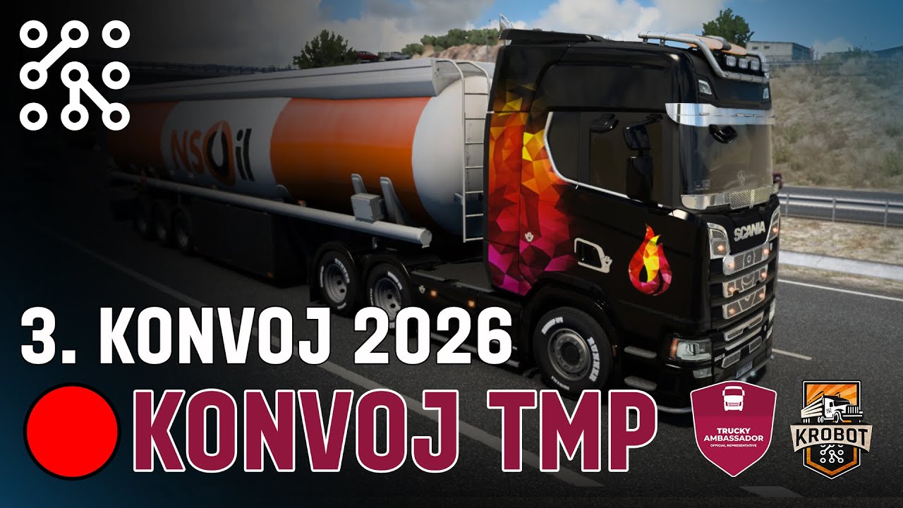 LIVE STREAM -  3. TMP KONVOJ  | EURO TRUCK SIMULATOR 2 CZ - ETS2