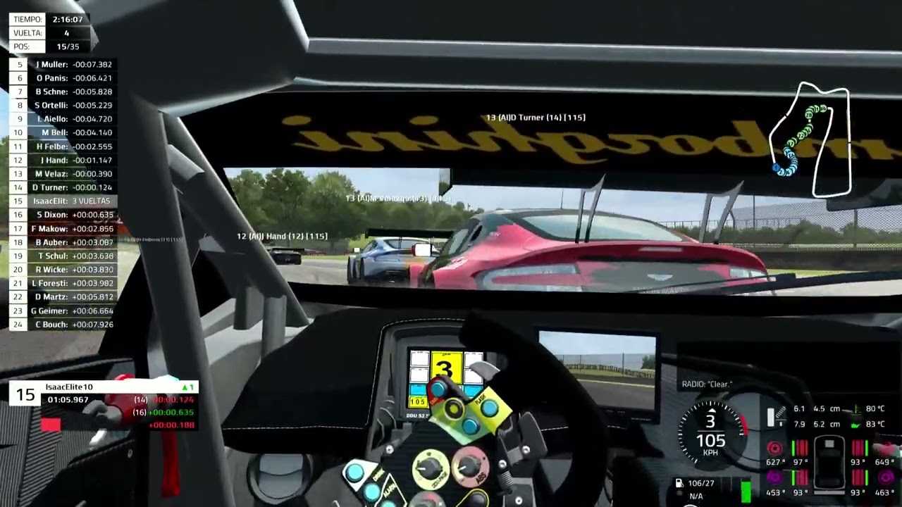 Automobilista 1, Intentando aguantar 2 horas y al final 1 hora corriendo(termio mal el juego)