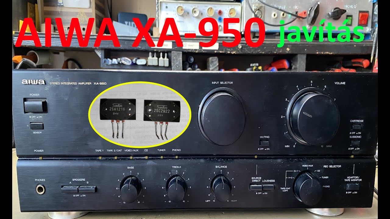 AIWA XA-950 erősítő javítás / AIWA XA-950 Amplifier repair