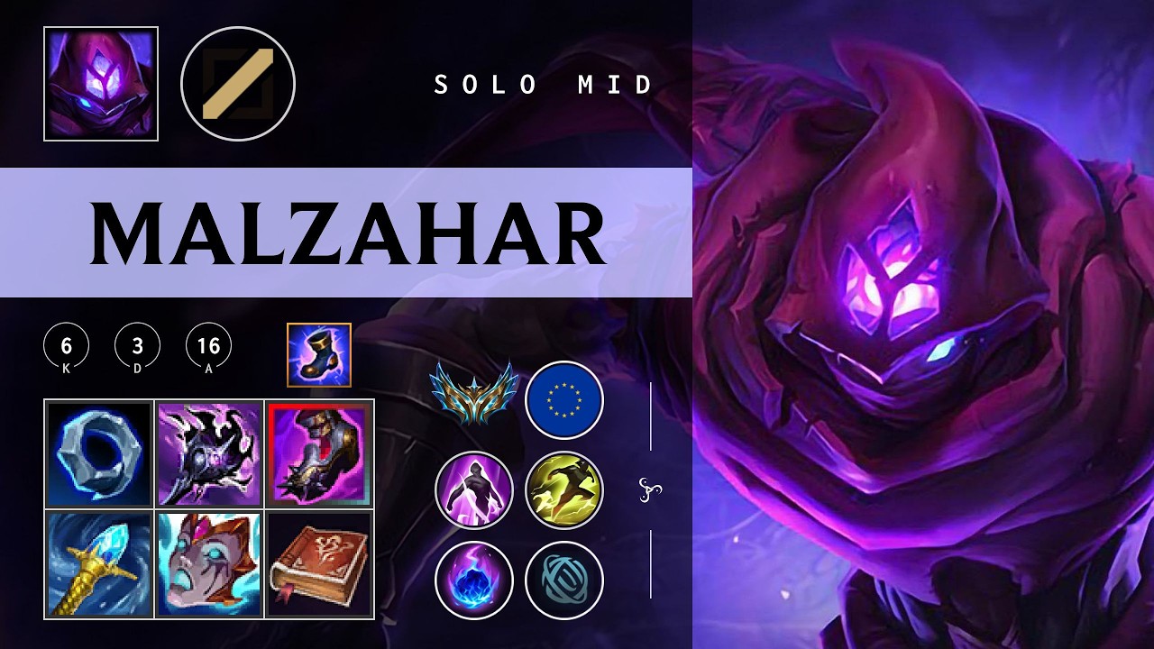Malzahar Mid vs Yasuo - EUW Challenger Patch 26.05