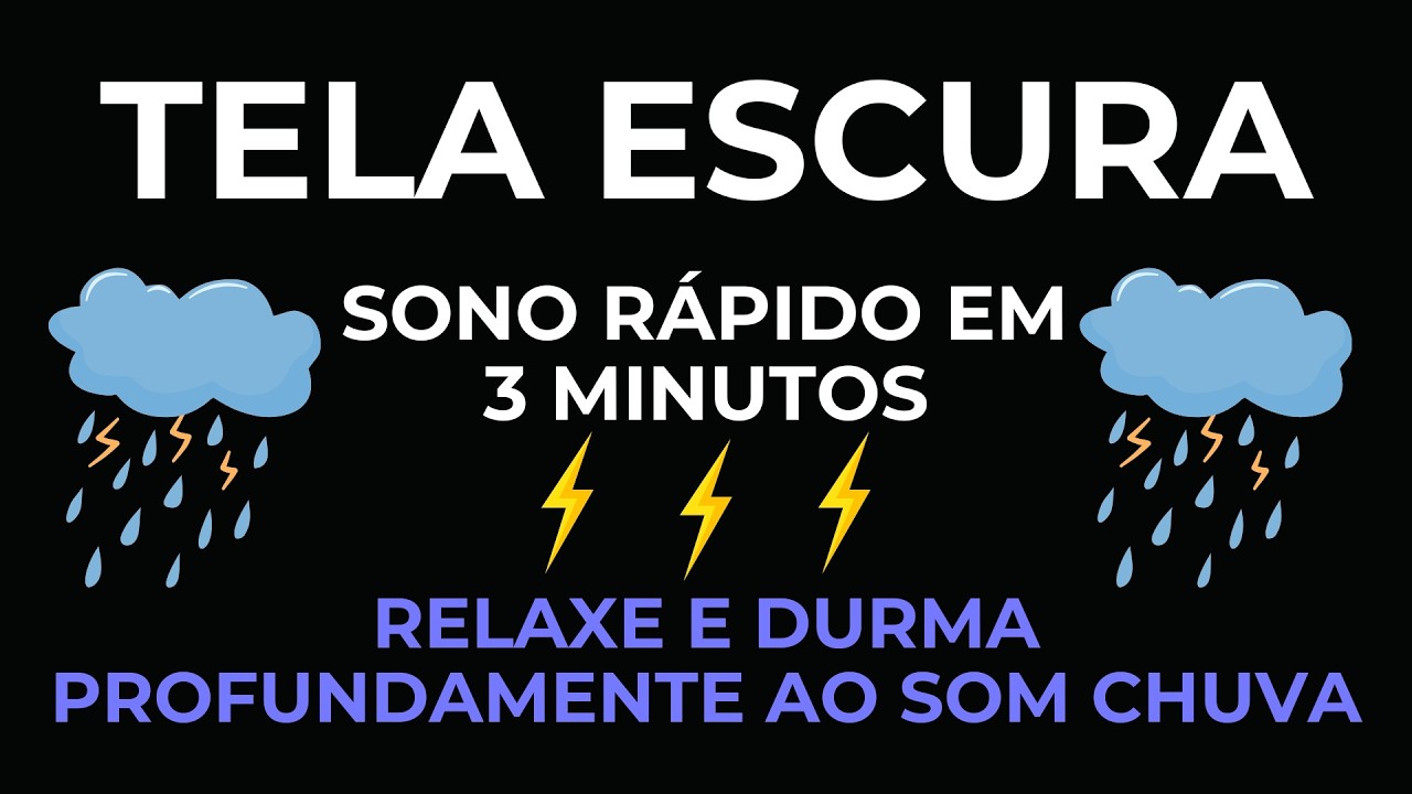 Noite de Chuva com Trovoadas Distantes | Sons Naturais para Acalmar a Mente e Descansar