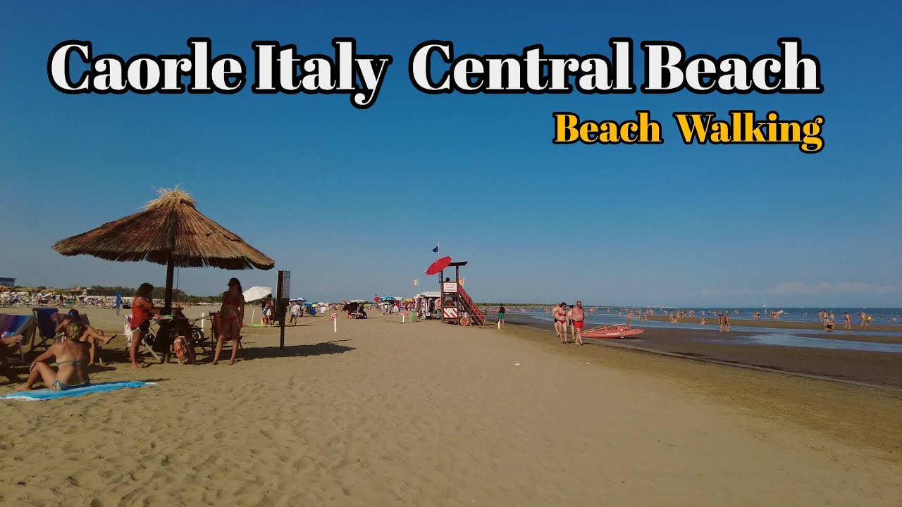 Caorle, Italy 2022 Central Beach | Walking Tour 4K
